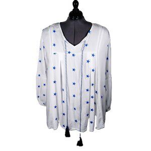 ⭐ Kaktus Plus Size Embroidered Star Top – XXL ⭐
